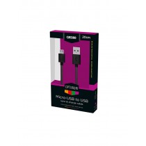 Grixx Cable USB - Micro USB, Negro - Envío Gratis