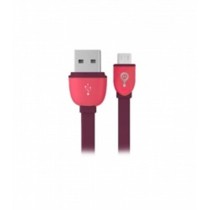 Easy Line Cable USB A Macho - Micro-USB B Macho, 1 Metro, Púrpura/Rojo - Envío Gratis