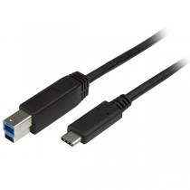 StarTech.com Cable USB-C Macho - USB-B Macho, 2 Metros, Negro - Envío Gratis