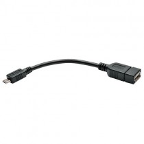 Tripp Lite Cable Micro-USB B Macho - USB A Hembra, 15cm, Negro - Envío Gratis