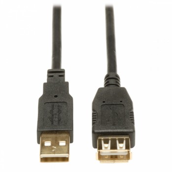 Tripp Lite Cable USB 2.0 A Macho - USB 2.0 A Hembra, 90cm, Negro - Envío Gratis