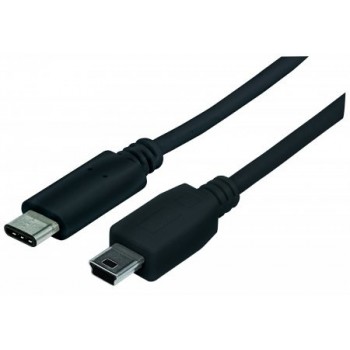 Manhattan Cable USB 2.0 de Alta Velocidad, USB C Macho - Mini-USB B Macho, 1 Metro, Negro - Envío Gratis