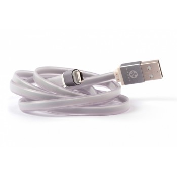 Naceb Cable USB 2.0 A Macho - Lightning Macho, 1 Metro, Gris - Envío Gratis