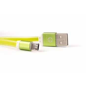 Naceb Cable USB 2.0, USB A Macho - micro USB Macho, 1 Metro, Verde - Envío Gratis