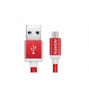 Adata Cable USB 2.0 A - Micro-USB 2.0 B para Android/Windows, 1 Metro, Rojo - Envío Gratis