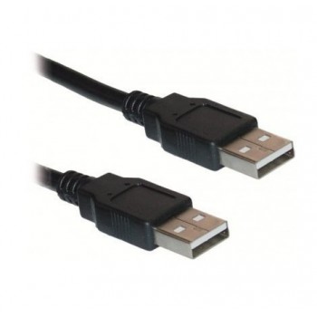 BRobotix Cable USB 1.1 A Macho - USB 1.1 A Macho, 1.8 Metros, Negro - Envío Gratis