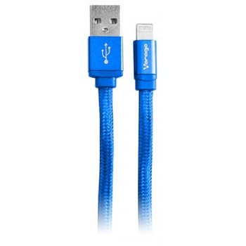 Vorago Cable USB 2.0 A Macho - Lightning Macho, 1 Metro, Azul - Envío Gratis