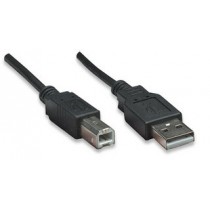 Manhattan Cable USB de Alta Velocidad, USB 2.0 A Macho - USB 2.0 B Macho, 5 Metros, Negro - Envío Gratis