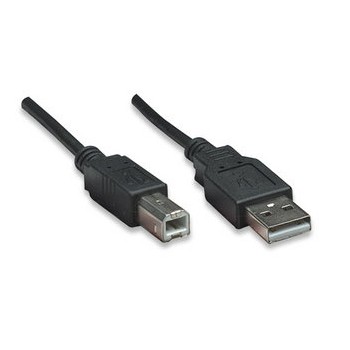 Manhattan Cable USB de Alta Velocidad, USB 2.0 A Macho - USB 2.0 B Macho, 5 Metros, Negro - Envío Gratis