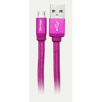 Vorago Cable USB 2.0 A Macho - micro USB B Macho, 1.5 Metros, Rosa - Envío Gratis