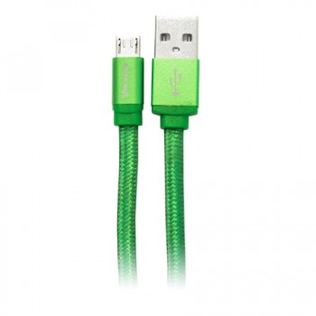 Vorago Cable USB 2.0 A Macho - micro USB B Macho, 1.5 Metros, Verde - Envío Gratis