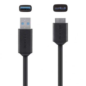 Belkin Cable USB 3.0, USB A Macho - micro USB B Macho, 90cm, Negro - Envío Gratis