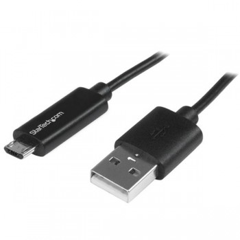 StarTech.com Cable micro USB con LED Indicador de Carga, 1 Metro, Negro - Envío Gratis