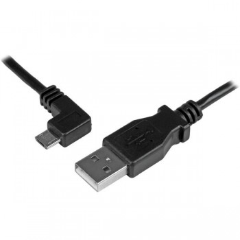 StarTech.com Cable micro USB con Ángulo Izquierdo, 2 Metros, Negro - Envío Gratis