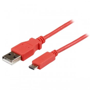 StarTech.com Cable Slim Micro USB B - USB A, 1 Metro, Rosa - Envío Gratis