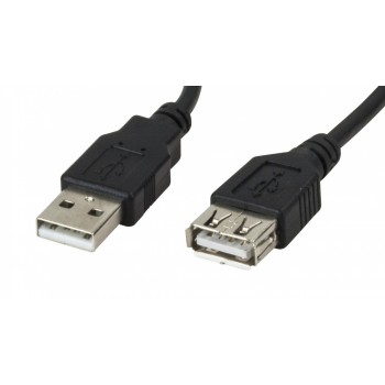 Xtech Cable USB 2.0 A Macho - USB 2.0 A Hembra, 1.8 Metros, Negro - Envío Gratis