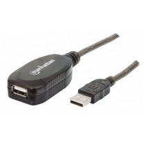 Manhattan Cable USB A Macho - USB A Hembra, 10 Metros, Negro - Envío Gratis