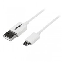 StarTech.com Cable USB 2.0, USB A Macho - Micro USB B Macho, 2 Metros, Blanco - Envío Gratis