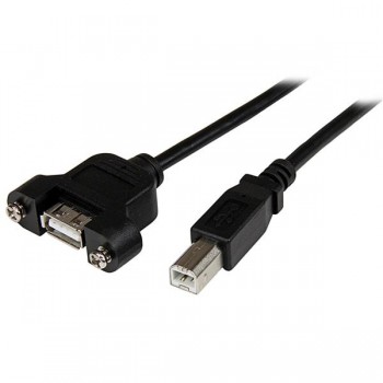 StarTech.com Cable USB 2.0, USB A Macho - USB B Hembra, 90cm, Negro - Envío Gratis