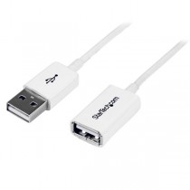 StarTech.com Cable USB 2.0 A Macho - USB A Hembra, 1 Metro, Blanco - Envío Gratis