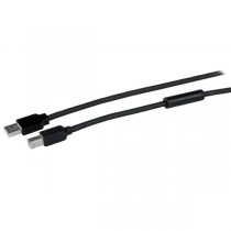 StarTech.com Cable USB 2.0 A Macho - USB 2.0 B Macho, 15 Metros, Negro - Envío Gratis