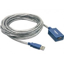 Trendnet Cable USB A Macho - UBS A Hembra, 5 Metros, Plata - Envío Gratis