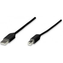 Manhattan Cable USB A - USB B, 1.8 Metros, Negro - Envío Gratis