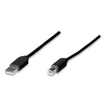 Manhattan Cable USB A - USB B, 1.8 Metros, Negro - Envío Gratis