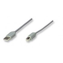 Manhattan Cable USB A Macho - USB B Macho, 3 Metros, Gris - Envío Gratis