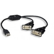 Manhattan Cable USB 2.0 Macho - RS-232 Macho, 0.45 Metros, Negro - Envío Gratis