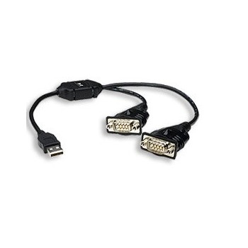 Manhattan Cable USB 2.0 Macho - RS-232 Macho, 0.45 Metros, Negro - Envío Gratis