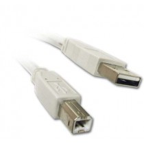 Vorago Cable USB A Macho - USB B Macho, 2 Metros, Gris - Envío Gratis