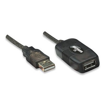 Manhattan Cable USB Macho- USB Hembra, 10 Metros, Negro - Envío Gratis