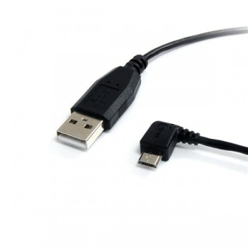 StarTech.com Cable USB 2.0, USB A Macho - micro USB B Macho en Ángulo Izquierdo, 1.80 Metros, Negro - Envío Gratis