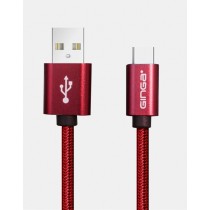 Ginga Cable USB A Macho - USB C Macho, Rojo - Envío Gratis