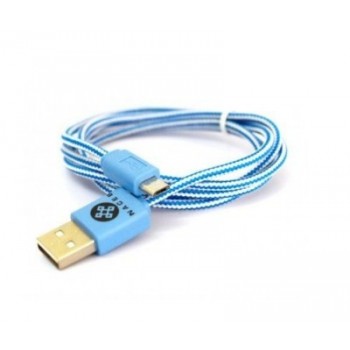 Naceb Cable Micro USB A Macho - USB A, 1 Metro, Azul - Envío Gratis