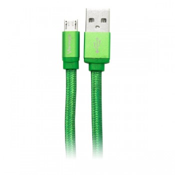 Vorago Cable USB 2.0 A Macho - micro USB B Macho, 1 Metro, Verde - Envío Gratis