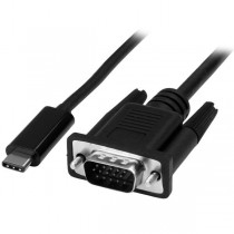 StarTech.com Cable USB C Macho - VGA (D-Sub) Macho, 2 Metros, Negro - Envío Gratis