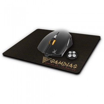 Mouse Gamer Gamdias Óptico OUREA E1 + Mousepad NYX E1, Alámbrico, USB, 4000DPI, Negro - Envío Gratis