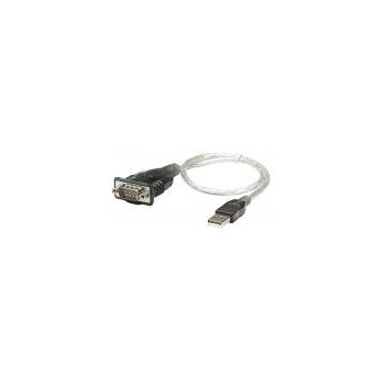 Manhattan Adaptador USB A - Serial RS-232, 0.45 Metros, Transparente - Envío Gratis