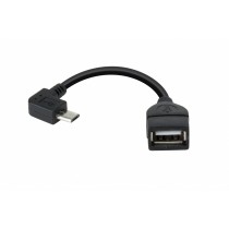 Xtech Adaptador OTG micro-USB Macho - USB Hembra, 13.5cm, Negro - Envío Gratis