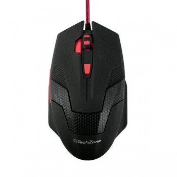 Mouse Gamer Techzone Rueda TZ16MOU01-GAME, Alámbrico, USB, 2400DPI, Negro - Envío Gratis