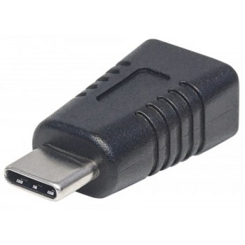 Manhattan Adaptador USB C Macho - USB Mini-B Hembra, Negro - Envío Gratis