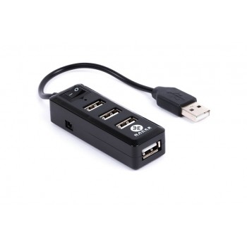 Naceb Hub USB 2.0, 4 Puertos, Negro - Envío Gratis