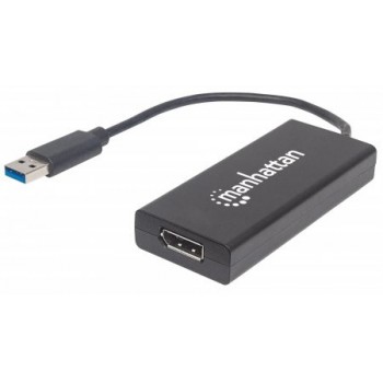 Manhattan Adaptador USB 3.0 A Macho - DisplayPort Hembra, Negro - Envío Gratis