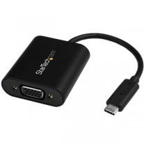 StarTech.com Adaptador de Video Externo USB-C Macho - VGA Hembra, Negro - Envío Gratis
