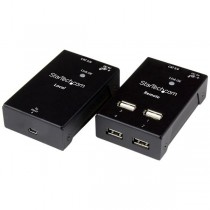 StarTech.com Extensor USB 2.0 de 4 Puertos por Cable Cat5 o Cat6, hasta 50 Metros, Negro - Envío Gratis