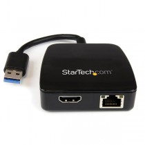 Startech.com Mini Replicador de Puertos Universal USB 3.0 - Mini Estación de Conexión con Ethernet Gigabit y HDMI - Envío Gratis