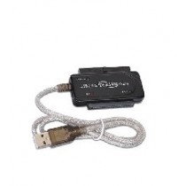 BRobotix Adaptador USB 2.0 Macho - IDE/SATA Hembra, Negro - Envío Gratis