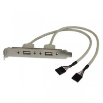 StarTech.com Adaptador de Placa USB A Hembra de 2 Puertos - Envío Gratis